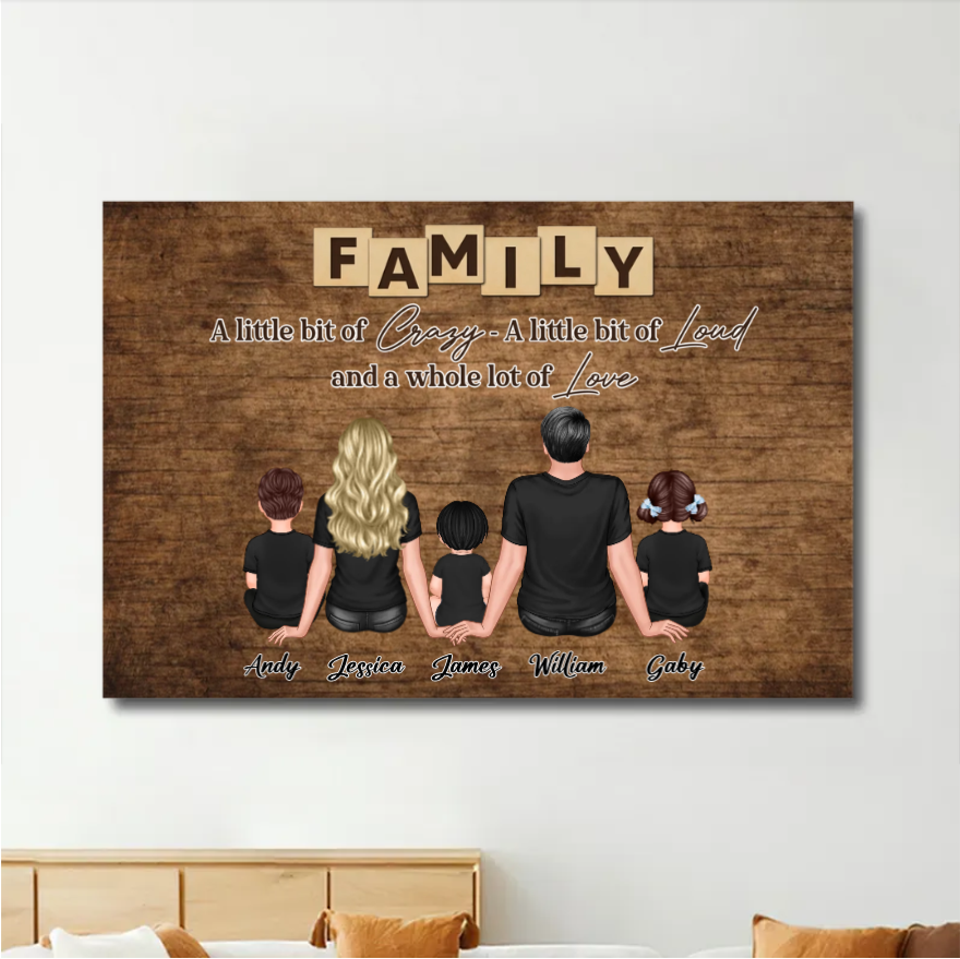 Personalized Family Poster, Ornament, Plaque, Keychain, and Sign - "A ...