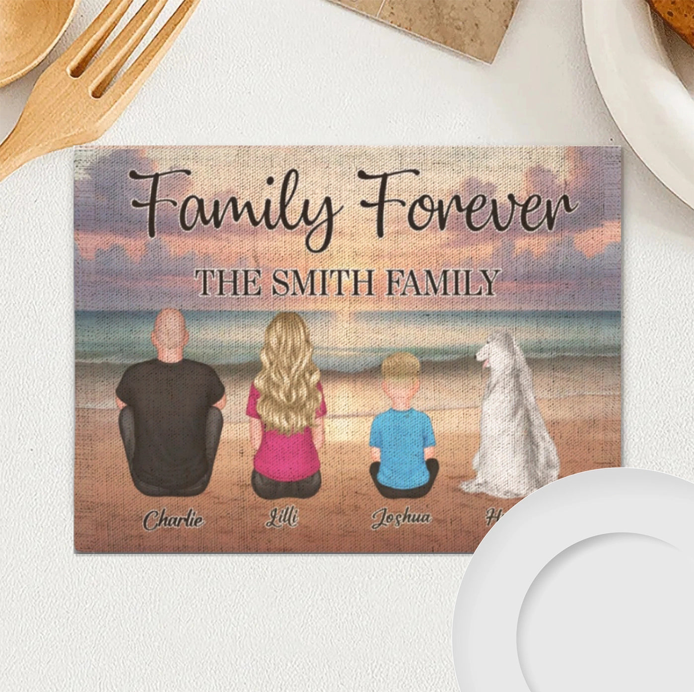 Toile De Jouy World Full Of Grandmas - Personalized Beach Bag, Personalized Beach Bag, Vintage Tote Bag For Her, Custom Grandmother Gift