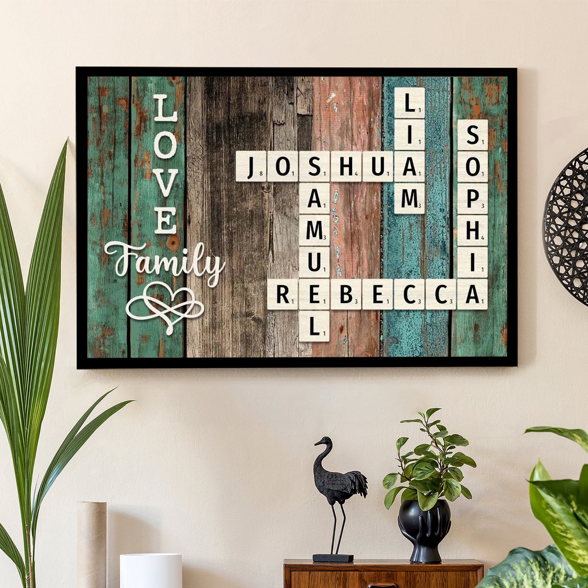 Personalized Family Name Crossword Poster A Unique Gift For Loved On personalized-family-name-crossword-poster-a-unique-gift-for-loved-on