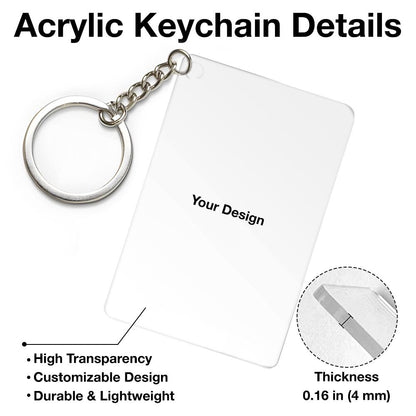 Memorial Keychain - Personalized Acrylic Design, A Gift of Love and Remembrance