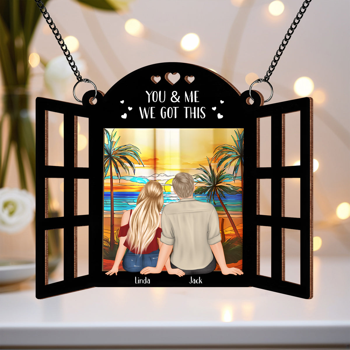 Starry Window Ornament - A Personalized Gift to Celebrate Eternal Love