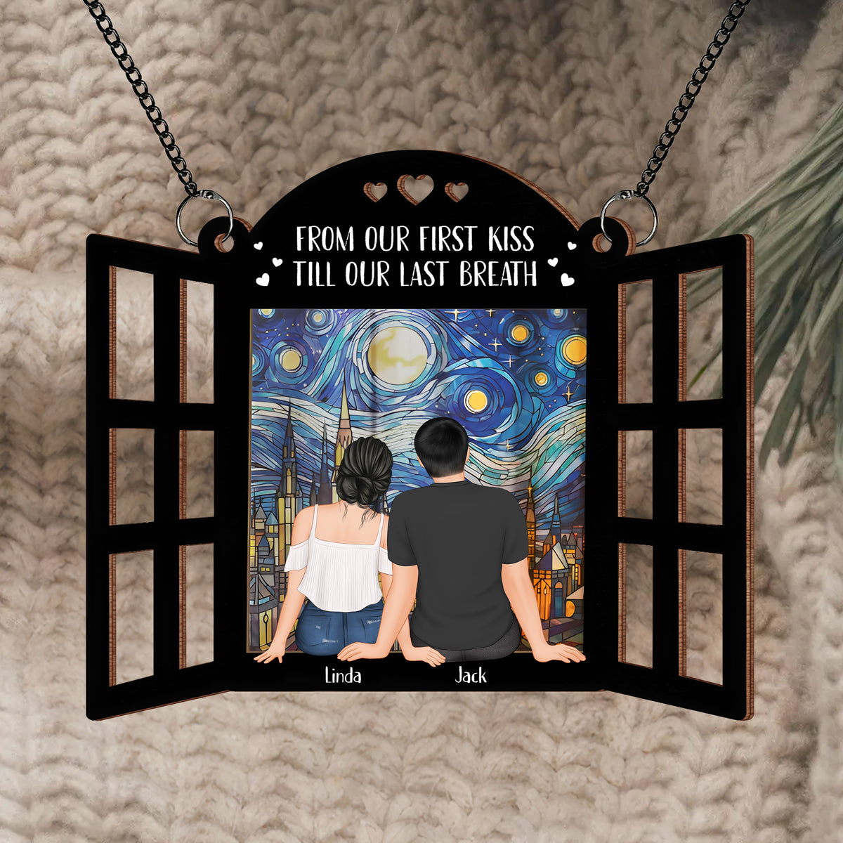 Starry Window Ornament - A Personalized Gift to Celebrate Eternal Love