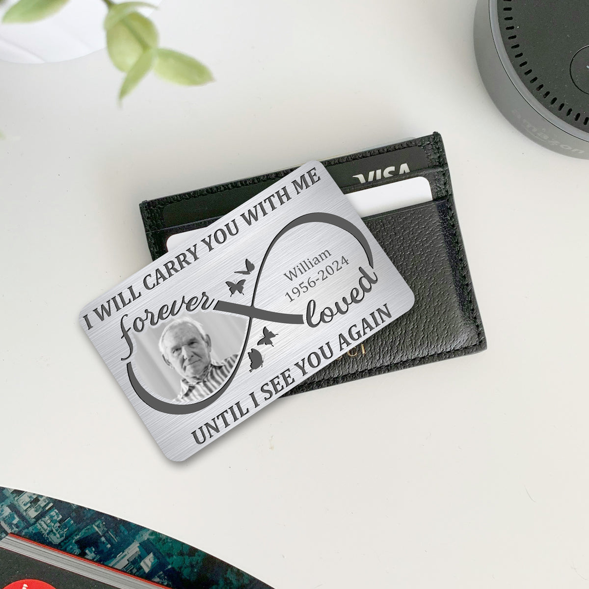 Eternal Love - Custom Metal Wallet Card for Cherished Memories