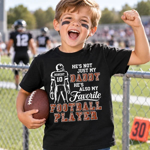 Personalized Classic Tee, My Favorite Football Player Quote, Creative Stadium Gift for Wife