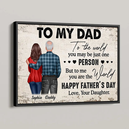 Personalized Gift Poster or Canvas - Father's Day Surprise