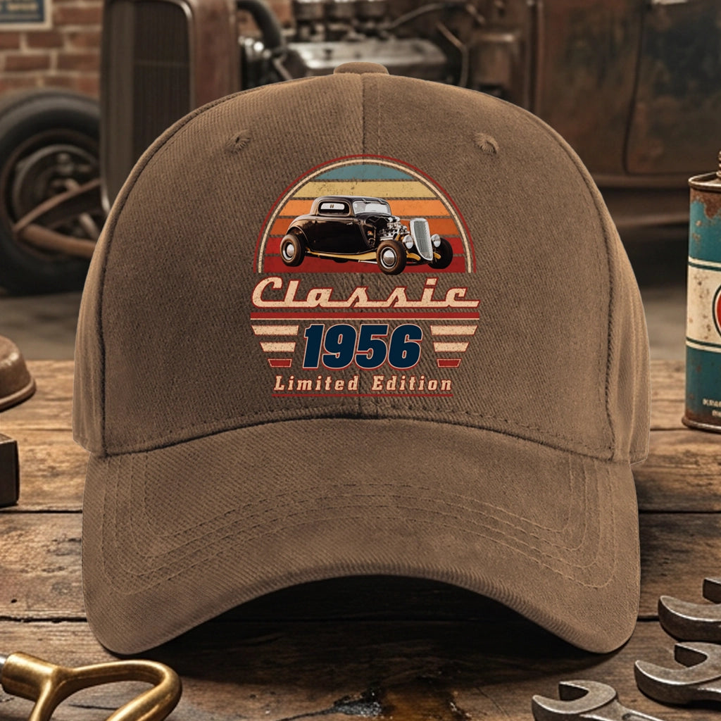 Personalized Car Photo Dual Print Classic Tee, Vintage Auto Artwork, Unique Gift For Dad & Grandpa