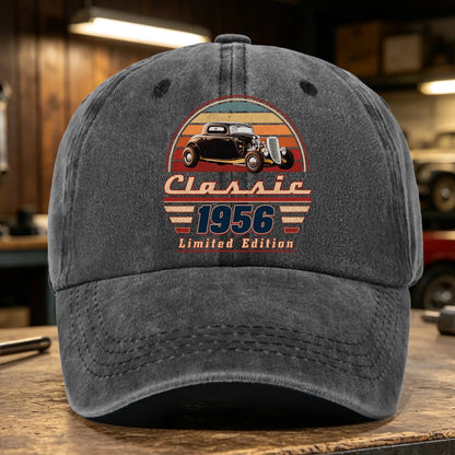 Personalized Car Photo Dual Print Classic Tee, Vintage Auto Artwork, Unique Gift For Dad & Grandpa