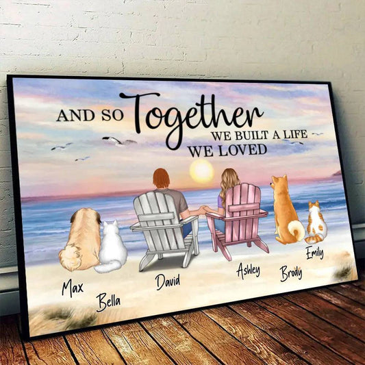 Forever United - Our Love & Pets Family Poster or Canvas