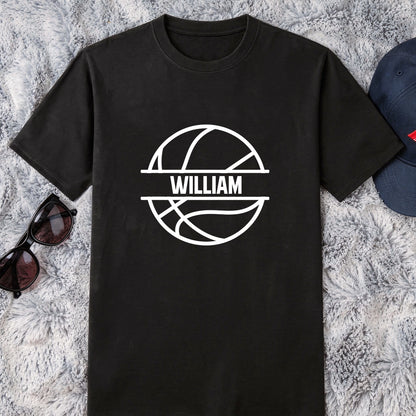 Personalized Washed Denim Baseball Cap with Basketball Graphic, Unique Gift for Players & Sports Fans
