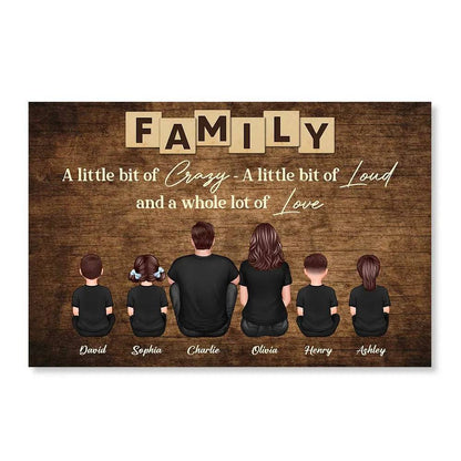 Personalized Family Forever Poster or Canvas, Keychain, Plaque, Car Hanger, Wallet Card - Perfect Gift for Siblings, Memorial Keepsake