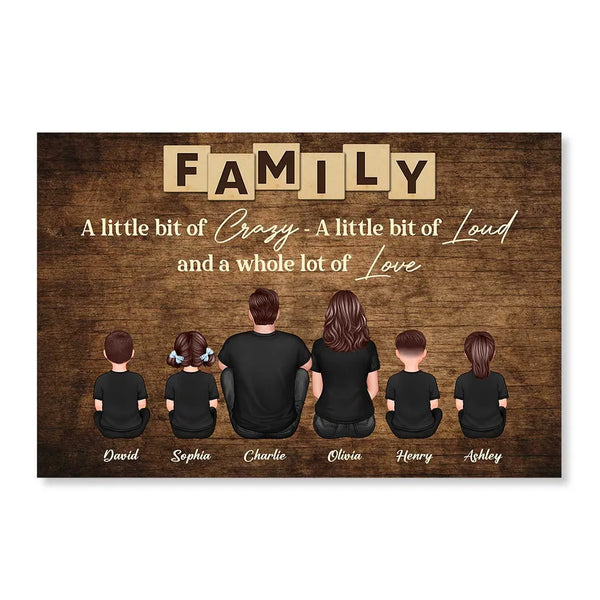 Personalized Family Poster, Canvas, Plaque, and Keychain - The Perfect Gift for Cherished Memories