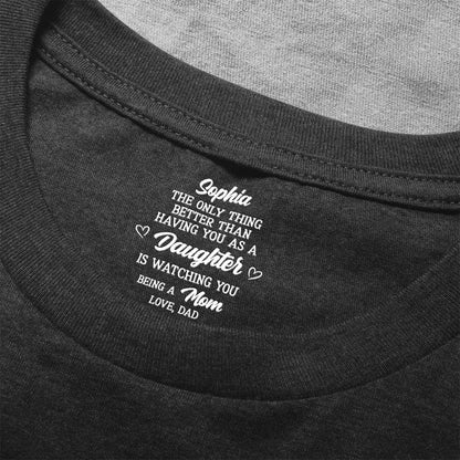 Personalized Son Pride Classic Tee, Funny Heartwarming Quote Shirt, Unique Gift for Mom or Dad