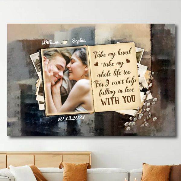 "Forever Yours - Personalized Poster or Canvas for Couples - A Romantic Gift Celebrating Your Special Date"2