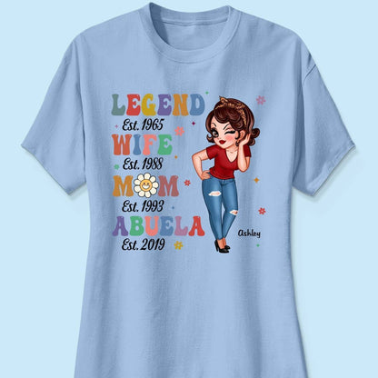 Vintage Legend Wife Mom Grandma Personalized Shirt/Hoodie/Sweatshirt