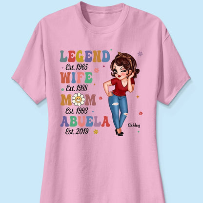 Vintage Legend Wife Mom Grandma Personalized Shirt/Hoodie/Sweatshirt