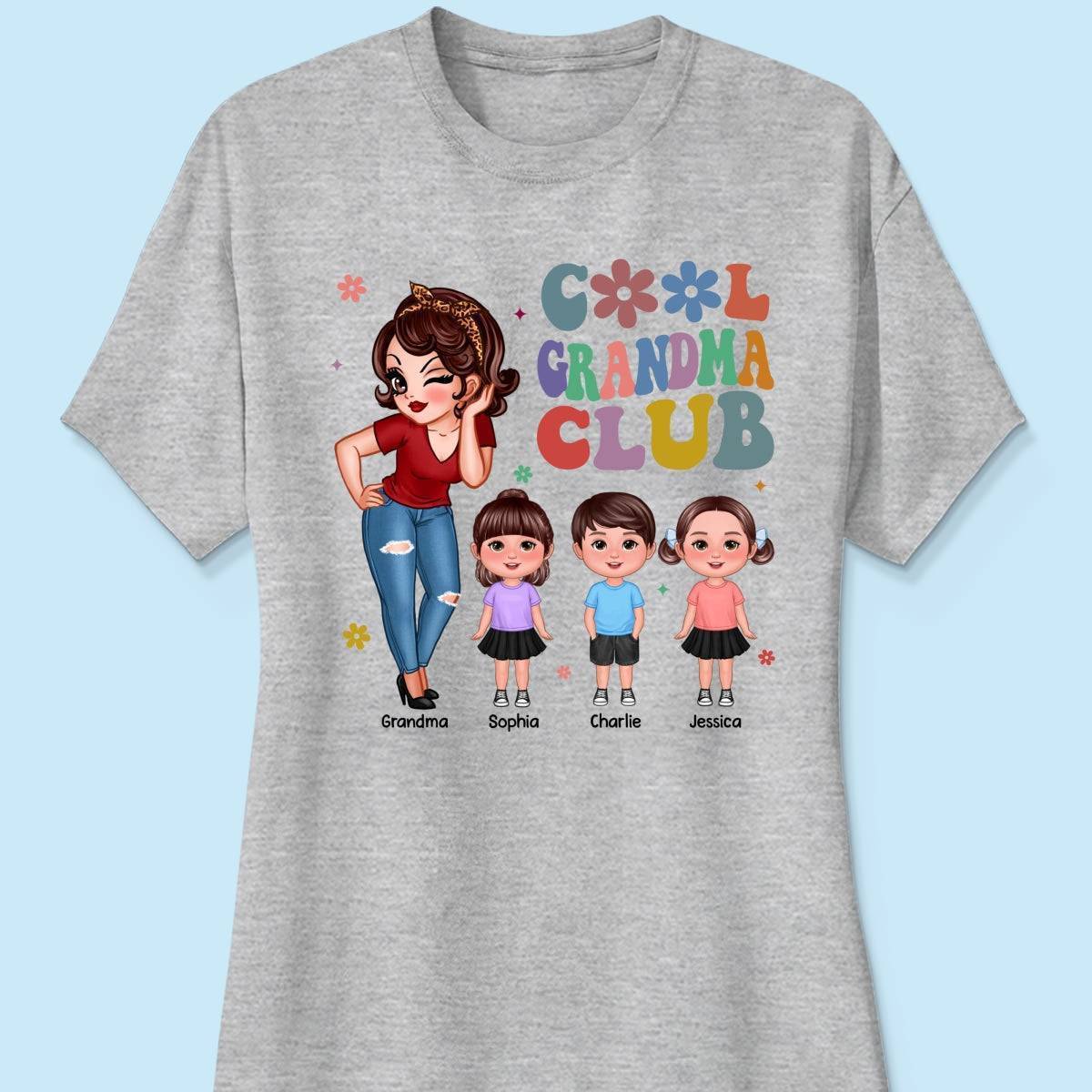 Exclusive 'Cool Grandma Club' Tee - Custom Chic Gift for the Trendsetting Grandma