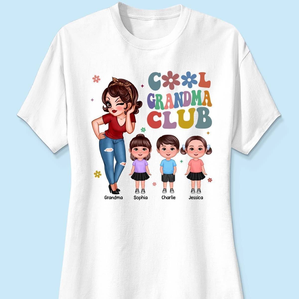 Exclusive 'Cool Grandma Club' Tee - Custom Chic Gift for the Trendsetting Grandma