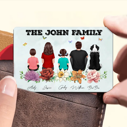 Family Floral Personalized Poster, Plaque, Keychain, Ornament, or Sign – Custom Gift for Cherished Family Memories