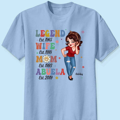 Vintage Legend Wife Mom Grandma Personalized Shirt/Hoodie/Sweatshirt