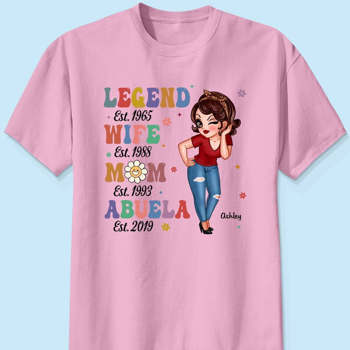 Vintage Legend Wife Mom Grandma Personalized Shirt/Hoodie/Sweatshirt