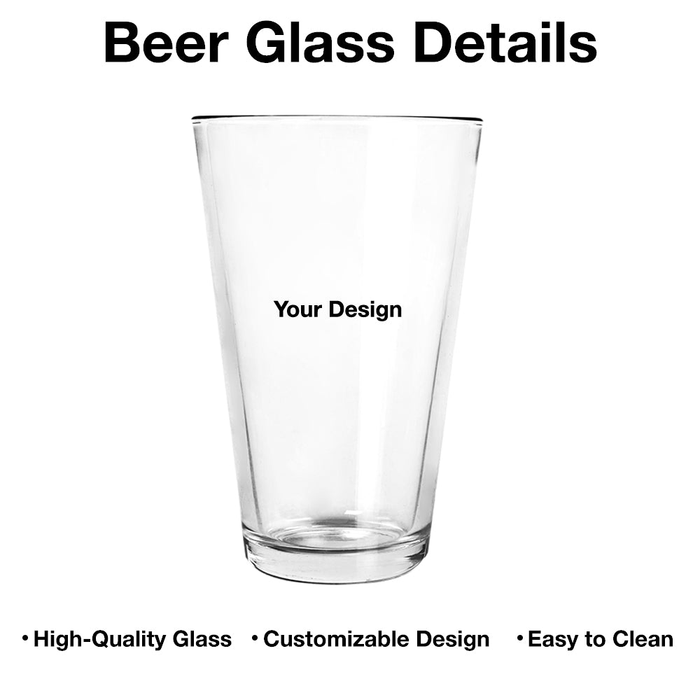 Beer Glass Personalized for Papa, From The Reasons You Drink Quote Style, Classy Custom Gift Idea for Father's Day