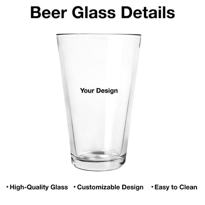 Beer Glass Personalized for Papa, From The Reasons You Drink Quote Style, Classy Custom Gift Idea for Father's Day