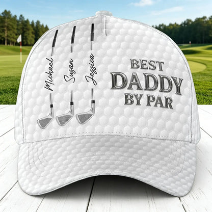 Daddy By Par Classic Cap, Custom Golf Dad Hat, Creative Gift for Dad, Gym, Work & Weekend Rounds