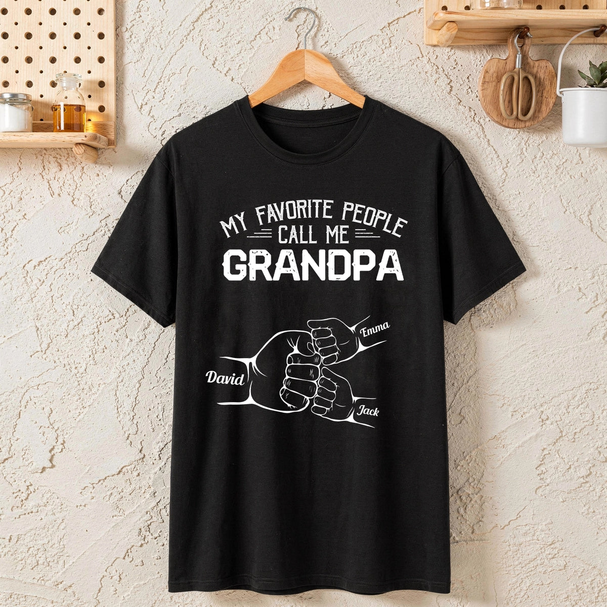 Custom Dad Grandpa Papa Design with Children’s Names, Choose Hat, T-Shirt or Mug, Personalized Father’s Day Gift