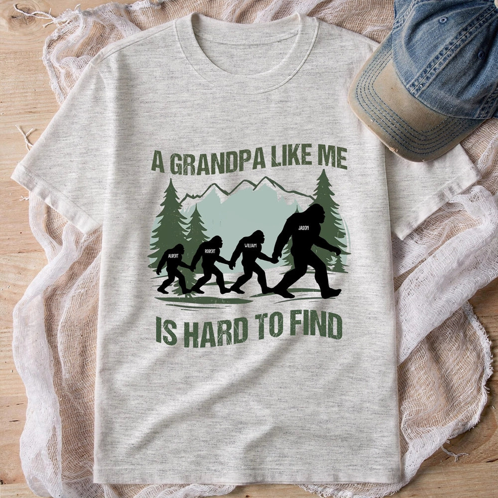 A Grandpa Like Me Is Hard To Find Personalized Classic Tee, Creative Forest Gift for Grandpa