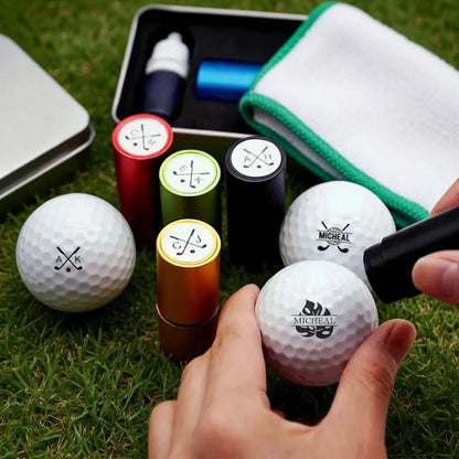 Personalized Plastic Golf Ball Stamp, Custom Hand-Stamped Marks on the Course, Unique Gift for Golfers