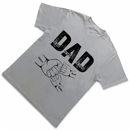 Fist Bump Illustration Custom Classic Tee for Father’s Day, A Tribute to the Dad Who’s a Legend