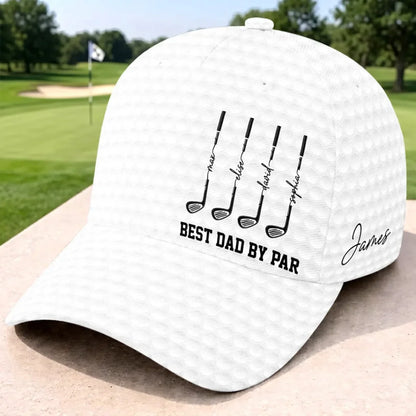 Classic Cap With Custom Golf Club Art, Creative Father's Day Gift For Dad, One-of-a-Kind Course Look