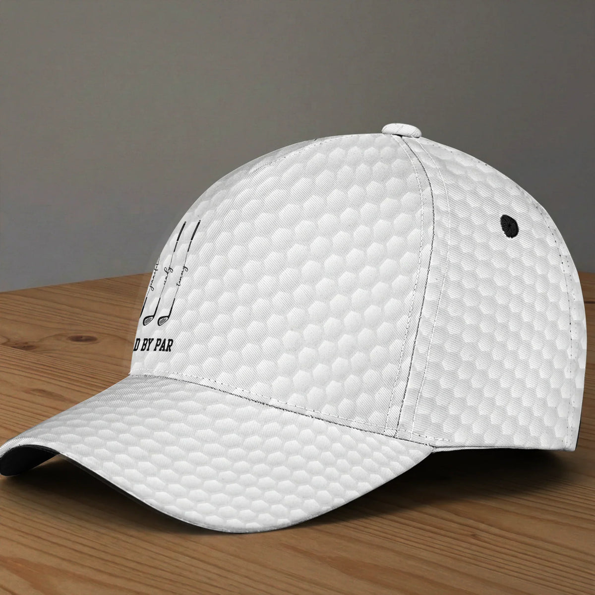 Personalized Classic Cap with Golf Club Design, Best Dad By Par Unique Father's Day Gift for Dad