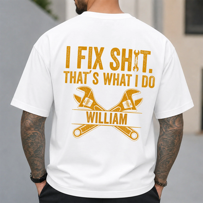 Funny Wrench Quote Classic Tee, Personalized Creative Gift for Husband, Grandpa & Mechanic