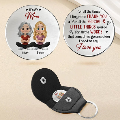 Personalized Pocket Hug for Mom Custom Keepsake Token Thank You Message Unique Gift for Mother's Day and Birthday