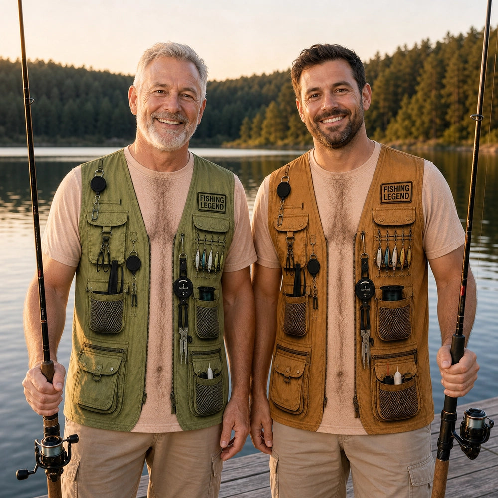 Personalized Fishing Legend Printed T-Shirt, Unique Fishing Gift for Dad, Grandpa & Men Who Love Fishing
