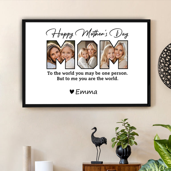 Heartfelt Mother’s Day Gift: Personalized Poster Capturing Family’s Precious Moments