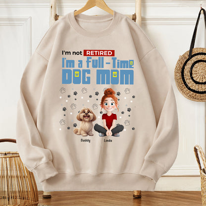 Personalized Dog Mom T-Shirt – Custom Pet Name, Cute Dog Lover Gift, Cozy Sweatshirt & Hoodie