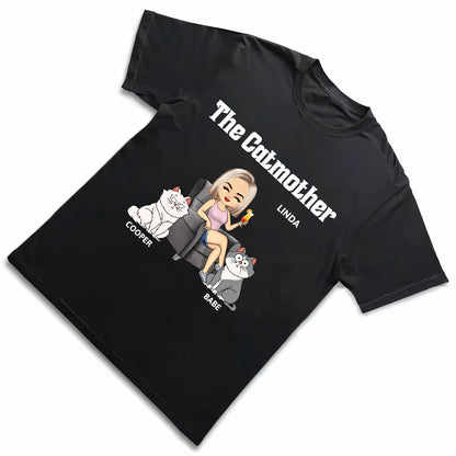 The Cat Mother Personalized T-Shirt - Gift for Cat Moms, Cat Lovers, Women, Yourself
