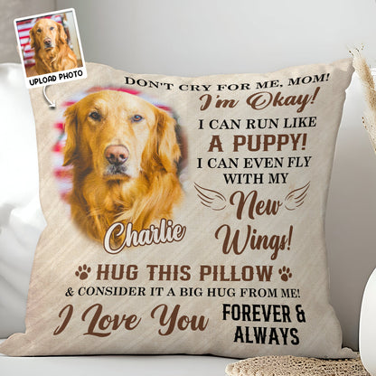 Love and Comfort – Custom Square Pillow Featuring a Pet’s Heartwarming Message – The Ideal Gift for Pet Lovers