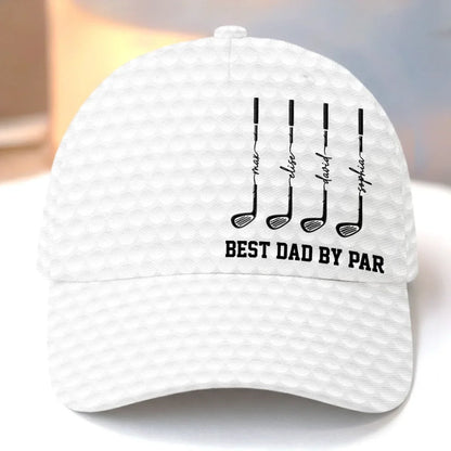 Classic Cap With Custom Golf Club Art, Creative Father's Day Gift For Dad, One-of-a-Kind Course Look