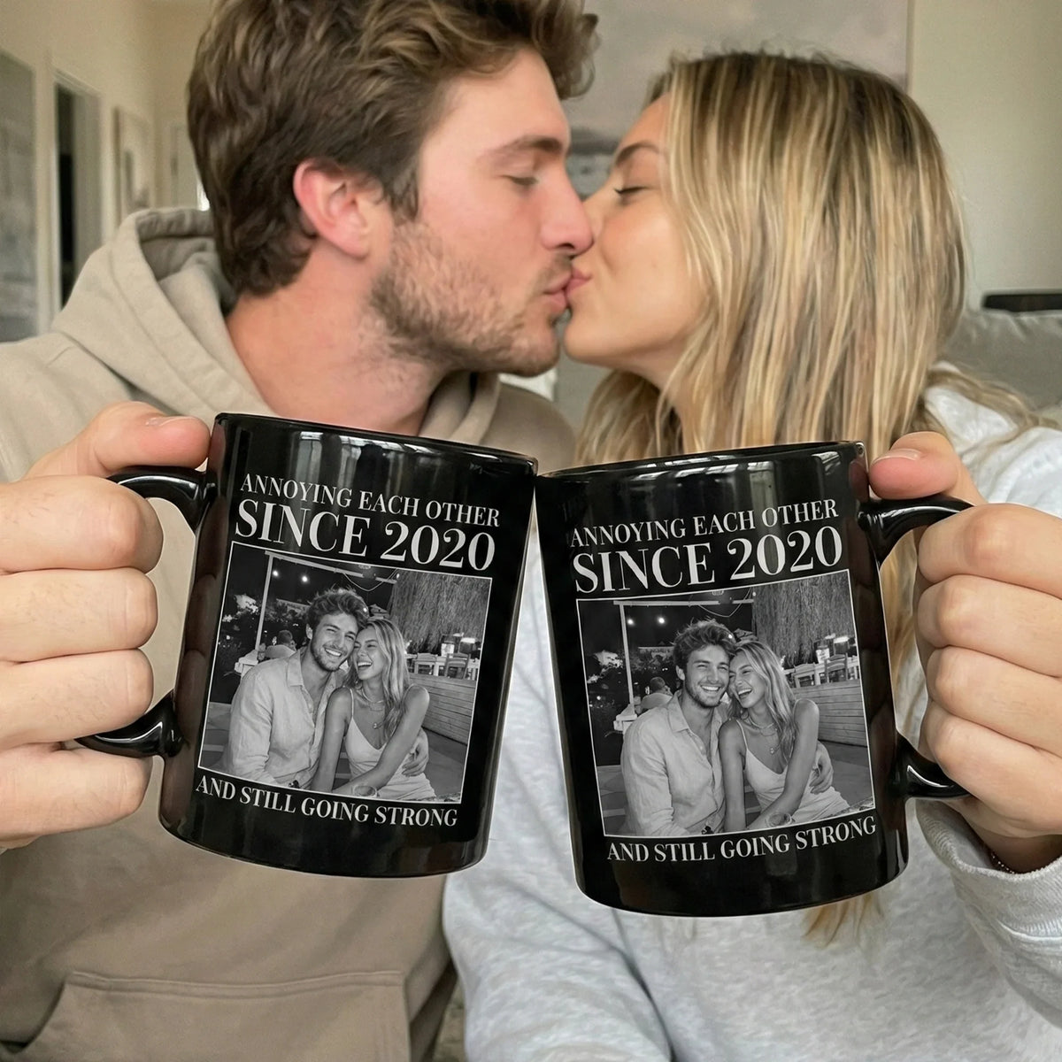 Personalized Full Color Mug With Your Photo, Annoying Each Other And Still Going Strong, Funny Couple Gift