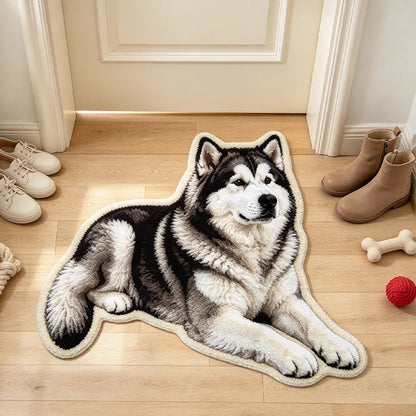 Resting Pet Shaped Doormat, Personalized Home Accent, Creative Gift Celebrating Pet Companionship