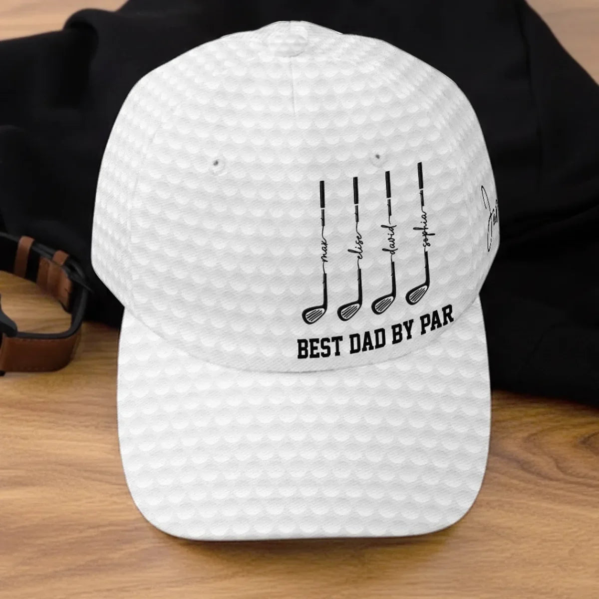 Classic Cap With Custom Golf Club Art, Creative Father's Day Gift For Dad, One-of-a-Kind Course Look
