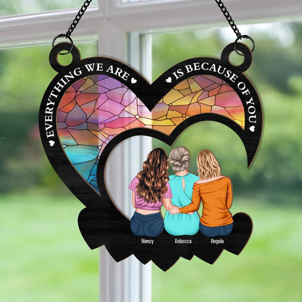 Because of You - Personalized Tribute Ornament for Mom - The Perfect Mother's Day Gift
