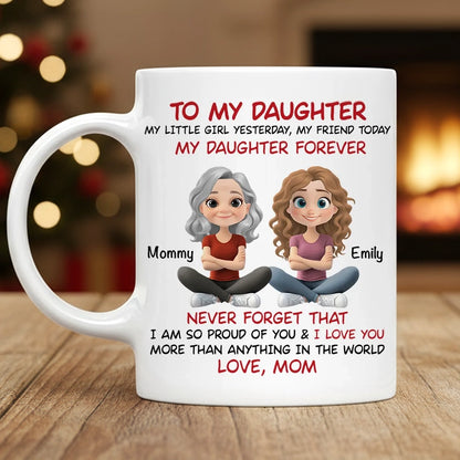 "To My Daughter" Personalized Mug – Heartfelt Gift for Your Daughter