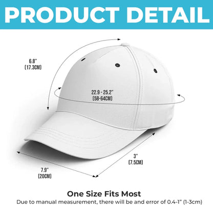 Classic Cap With Custom Golf Club Art, Creative Father's Day Gift For Dad, One-of-a-Kind Course Look