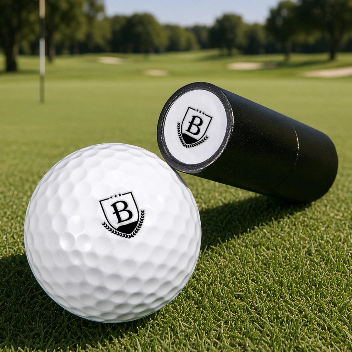 Make It Your Hole in One Plastic Golf Ball Stamp, Clean Black Custom Ball Marker, Creative Gift for Dad or Golfer