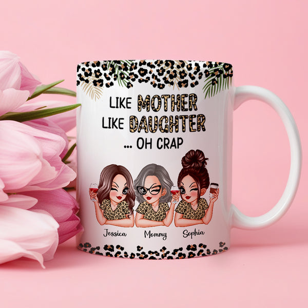 Like Mother Like Daughter Personalized Mug, Keychain, Plaque, and More, Funny Gift for Mom and Daughter