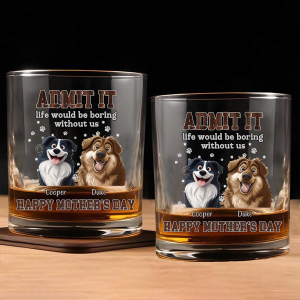 Fun Whiskey Glass - Unique Gift for Dog Owners with Heartwarming Personalized Design